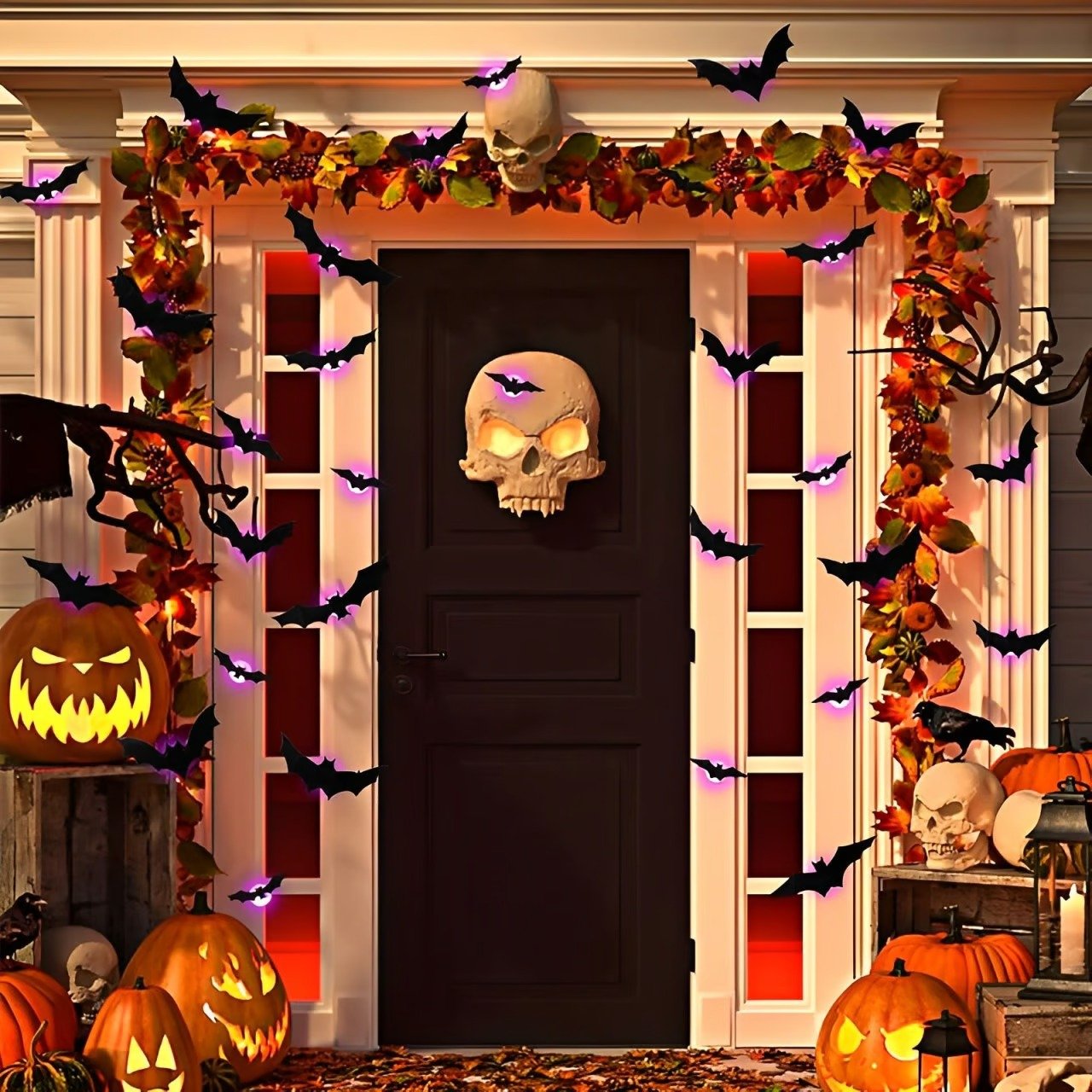 ๐ HOT SALE 50% OFF | ๐ฆ Spooky 3D Lighted Bats โ Transform Your Home into a Haunted Mansion! ๐ป