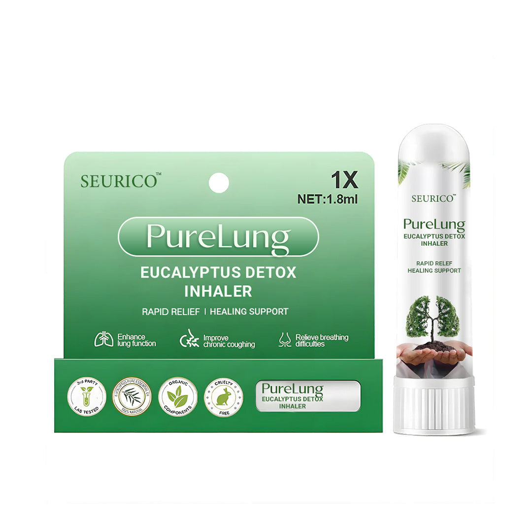 Seurico™ PureLung Herbal Refresh - Fast-Acting Herbal Inhaler for Lung Detox & Mucus Relief