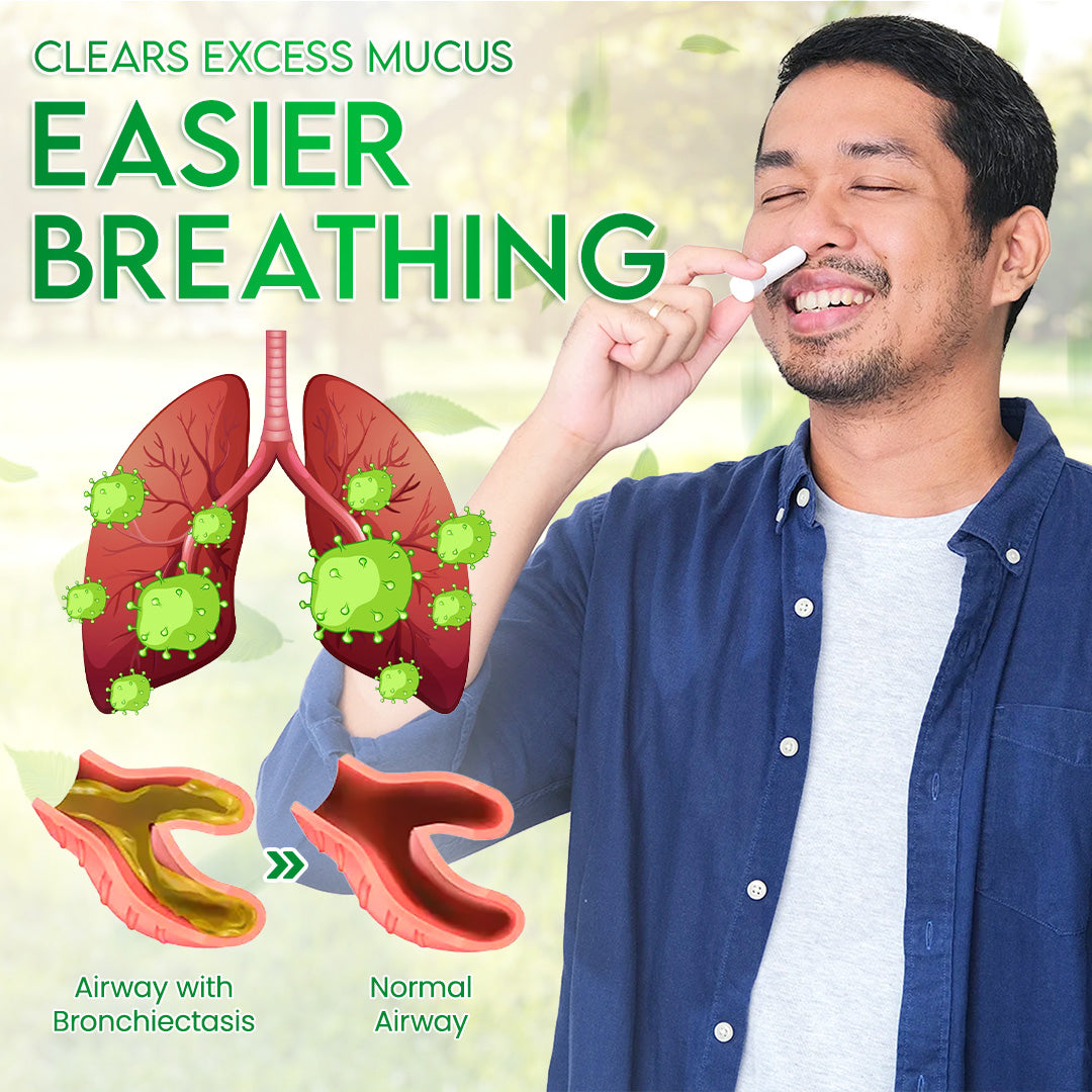 Seurico™ PureLung Herbal Refresh - Fast-Acting Herbal Inhaler for Lung Detox & Mucus Relief