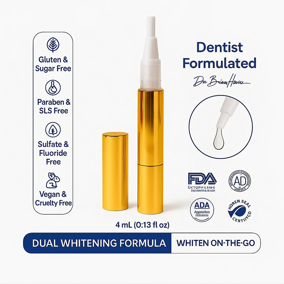 Seurico™ Extra-Strength Teeth Whitening Serum Pen + Dual-Peroxide Formula & Xylitol
