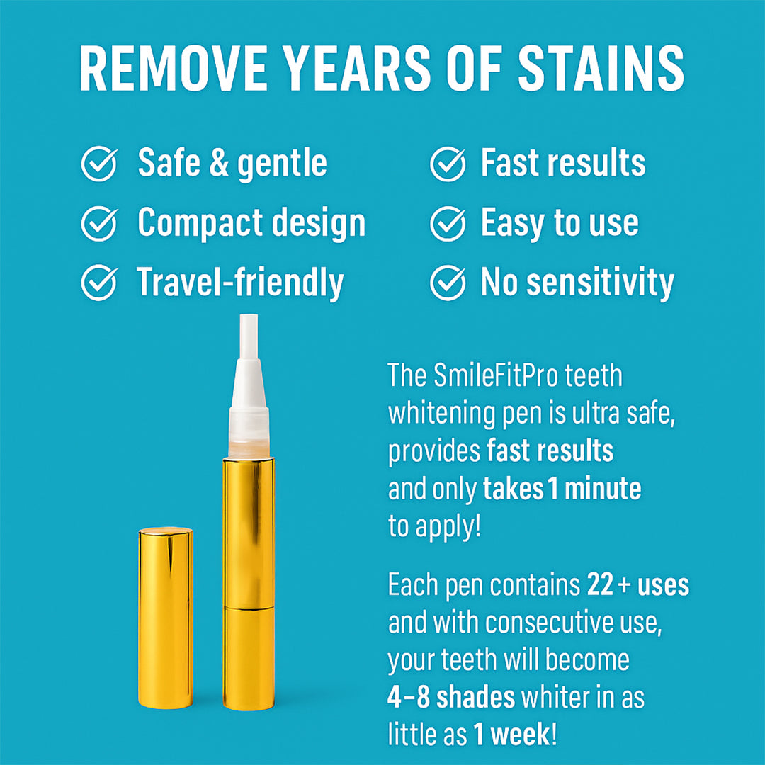 Seurico™ Extra-Strength Teeth Whitening Serum Pen + Dual-Peroxide Formula & Xylitol