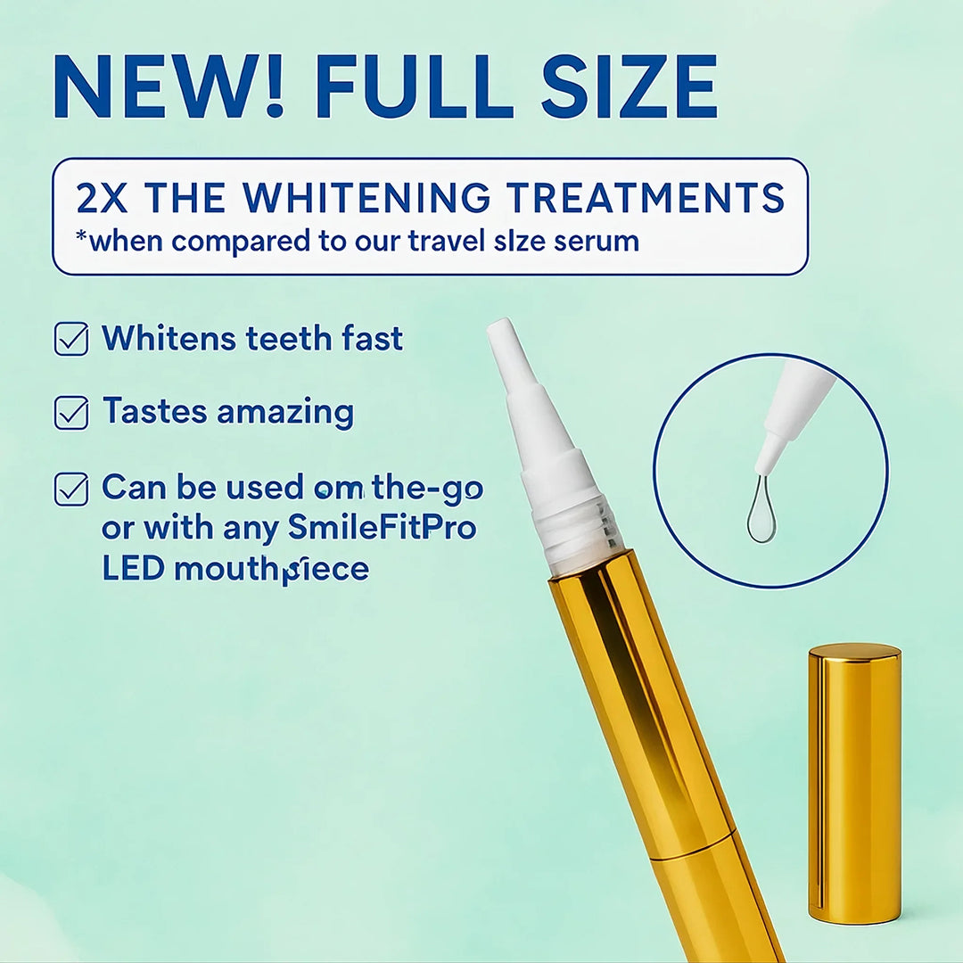 Seurico™ Extra-Strength Teeth Whitening Serum Pen + Dual-Peroxide Formula & Xylitol