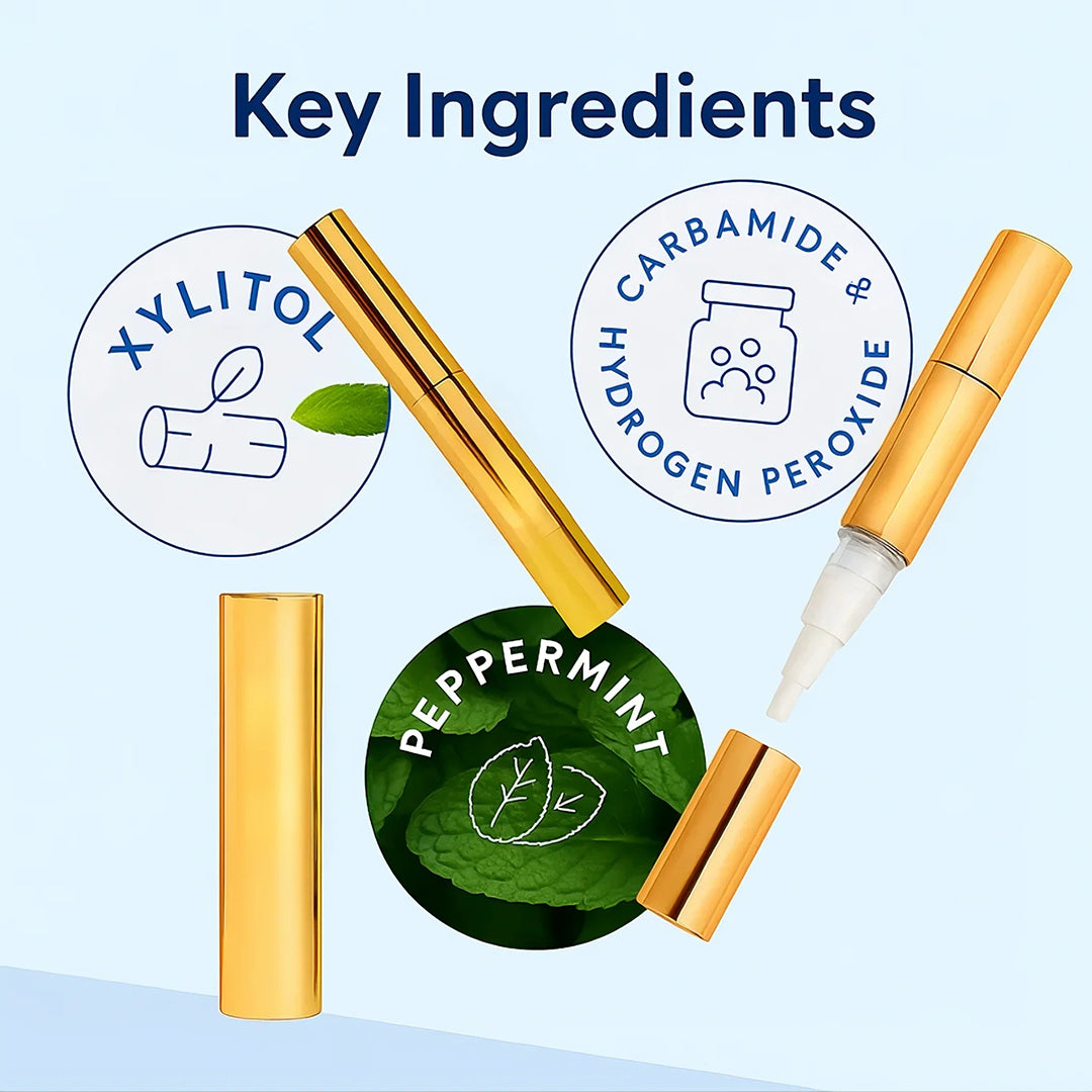 Seurico™ Extra-Strength Teeth Whitening Serum Pen + Dual-Peroxide Formula & Xylitol