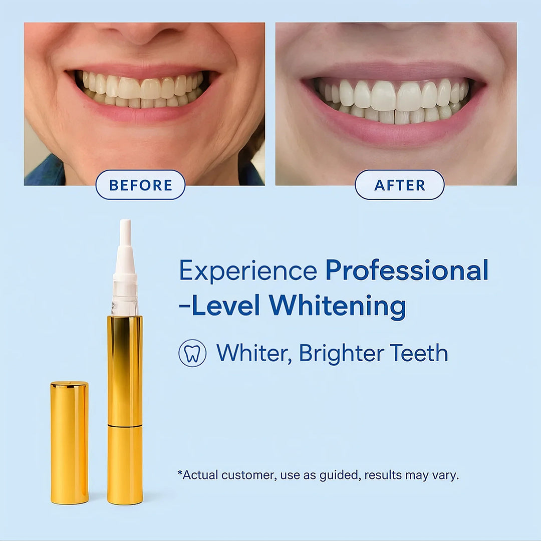 Seurico™ Extra-Strength Teeth Whitening Serum Pen + Dual-Peroxide Formula & Xylitol
