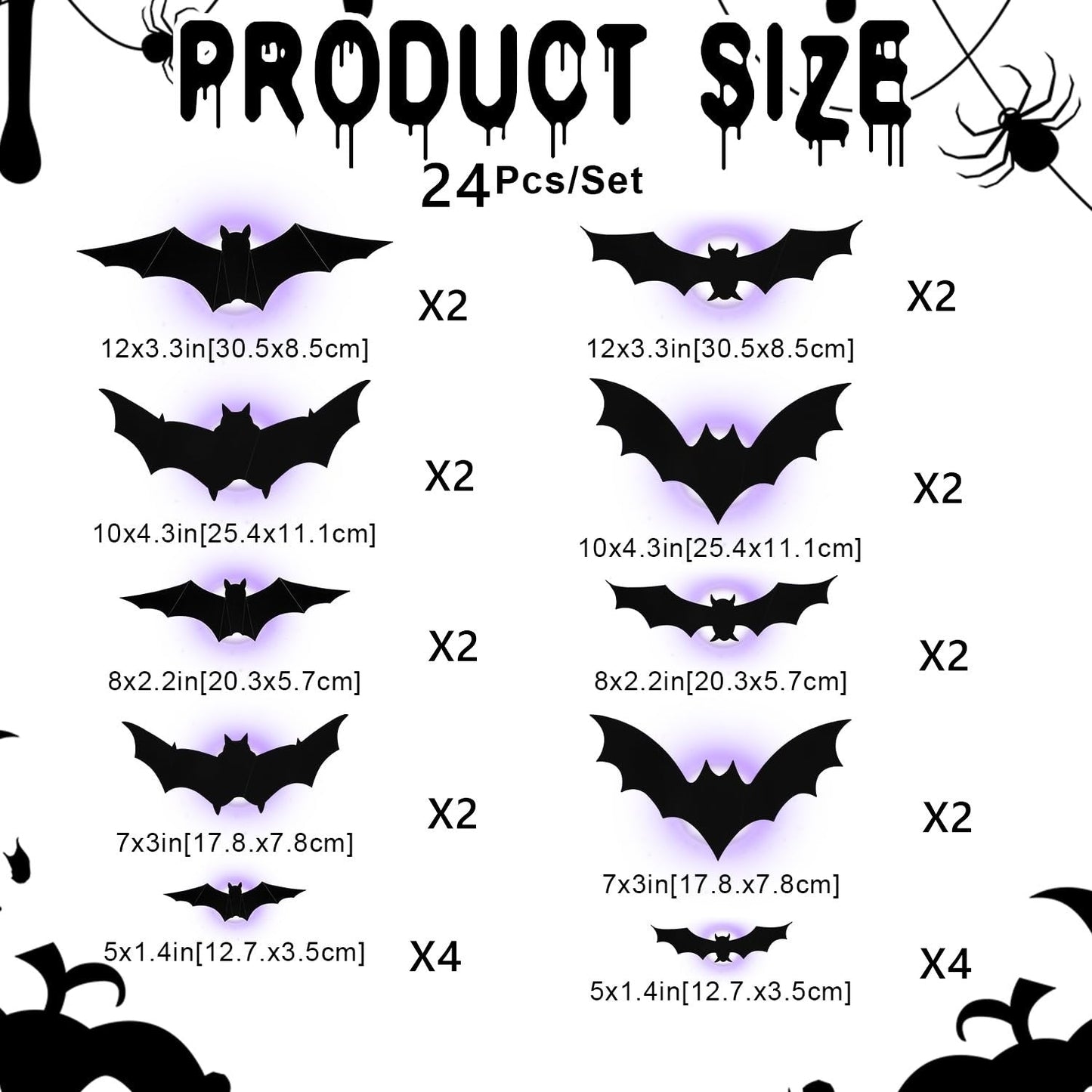 ๐ HOT SALE 50% OFF | ๐ฆ Spooky 3D Lighted Bats โ Transform Your Home into a Haunted Mansion! ๐ป
