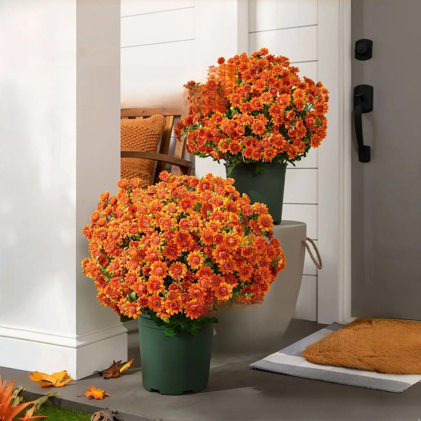 ๐ Flash Sale โก Artificial Outdoor Sunset Mums Flowers ๐ป- UV resistant, Waterproof, Windproof ๐ง