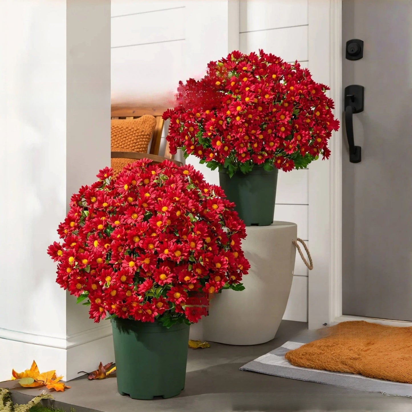 ๐ Flash Sale โก Artificial Outdoor Sunset Mums Flowers ๐ป- UV resistant, Waterproof, Windproof ๐ง