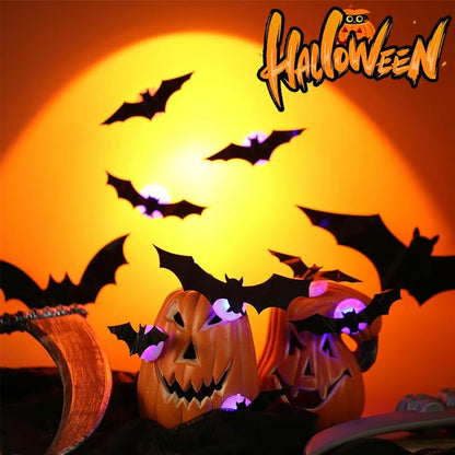 🎃 HOT SALE 50% OFF | 🦇 Spooky 3D Lighted Bats – Transform Your Home into a Haunted Mansion! 👻