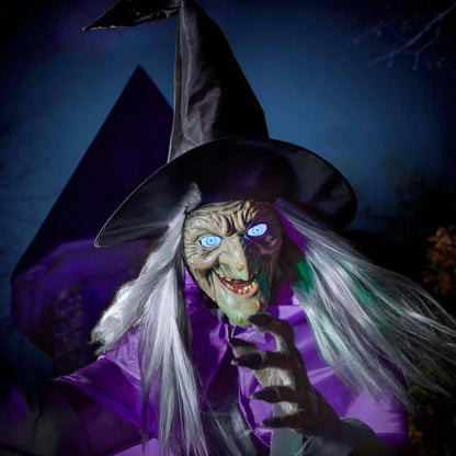 6 Feet' 🏡Halloween Props Garden Flying Witch🧙‍♀️