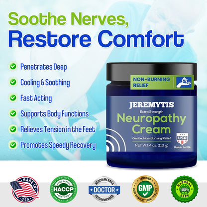 Official Store: JEREMYTIS™ Neuropathy Relief Cream, Pain Relief for Feet, Toes, Legs, Hands & Arms