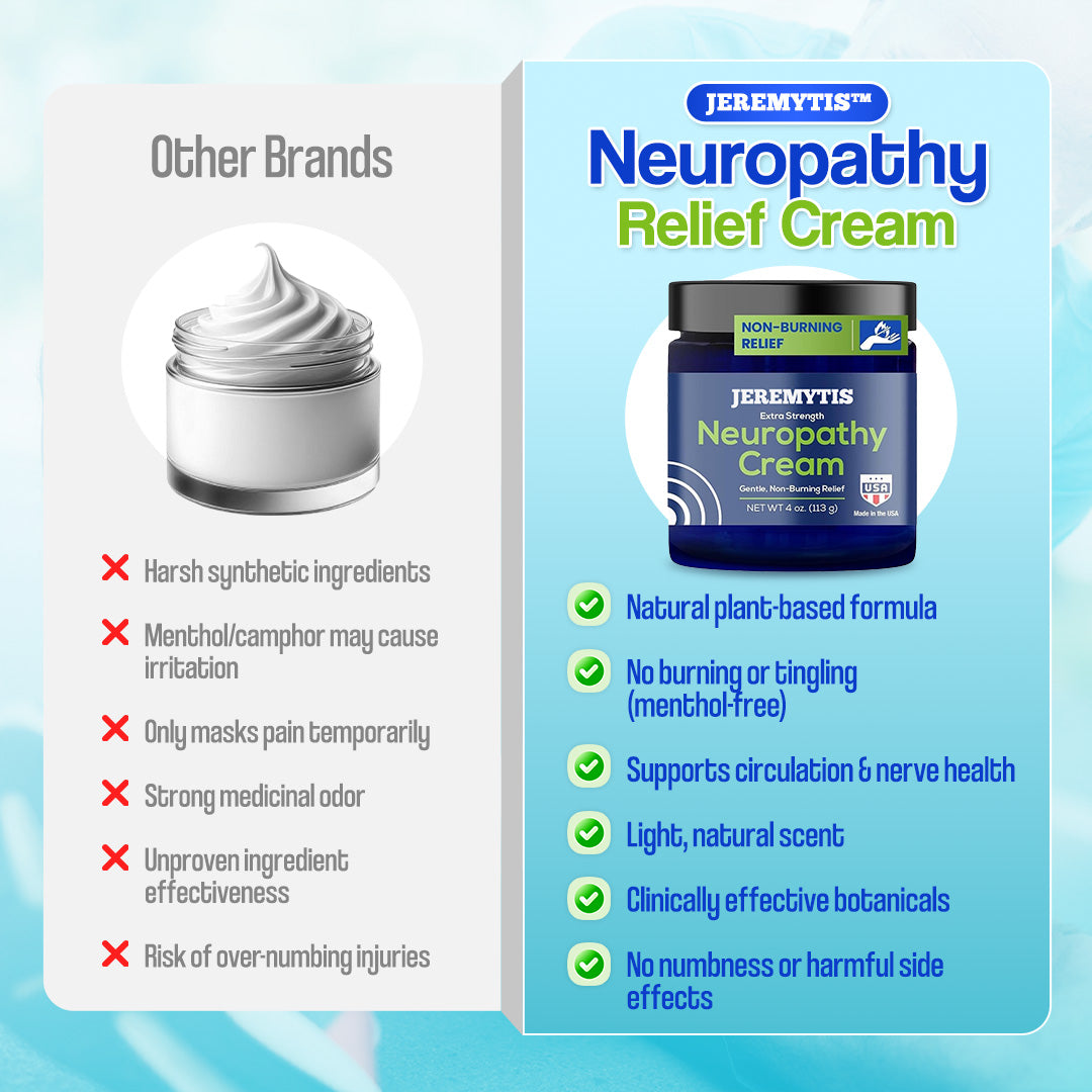 Official Store: JEREMYTIS™ Neuropathy Relief Cream, Pain Relief for Feet, Toes, Legs, Hands & Arms