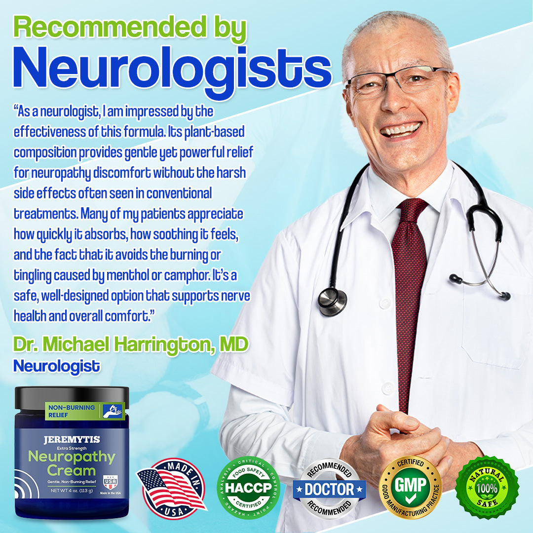 Official Store: JEREMYTIS™ Neuropathy Relief Cream, Pain Relief for Feet, Toes, Legs, Hands & Arms