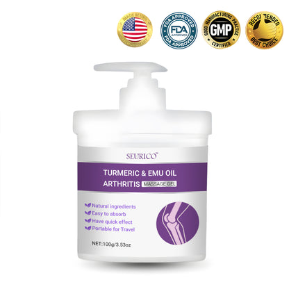 Seurico™ Turmeric & Emu Oil Arthritis Soothing Pain Relief Massage Gel