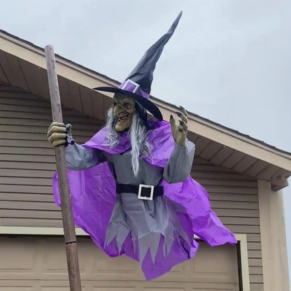 6 Feet' 🏡Halloween Props Garden Flying Witch🧙‍♀️